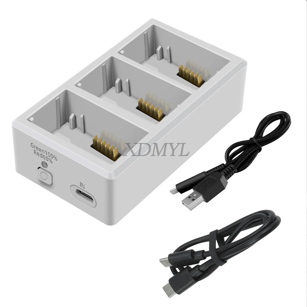 3-Way Battery Charger Manager For Mini 3/Mini 3 Pro Charging Hub Battery Charging Butler For DJI Mini 4 Pro Accessories