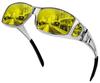 KANASTAL Night Driving Sunglasses with Yellow Popular for Impact for Men and Women Over-the-Eye Sunglasses, Lenses, Driving, Cycling, Baseball,