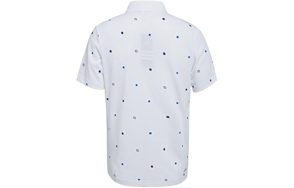 adidas Polo Shirts Men's White Polo Collar Moderate Straight Fit AE8472