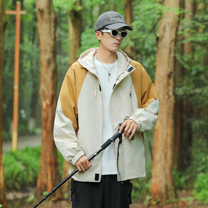 

Autumn Japanese Style Single-Layer Windbreaker: Trendy Mountain Windproof Jacket for Men and Women 3XL