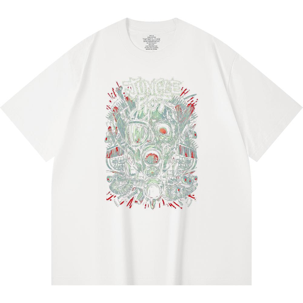 T-shirt Heavy Metal 100% Cotone 230 Gsm Stampa Band Rock Musica Popolare Unisex T-shirt Pesante in Cotone