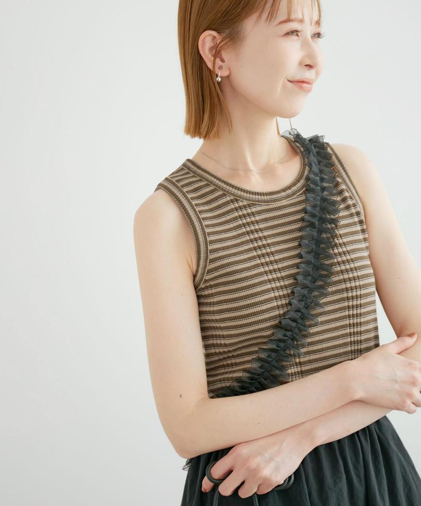 Rope Picnic Tank Brown Choose Your Length Women's Top, (23),