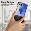 Samsung Z Flip 7 FE Leather Ring Wallet Case with Card Holder and Stand