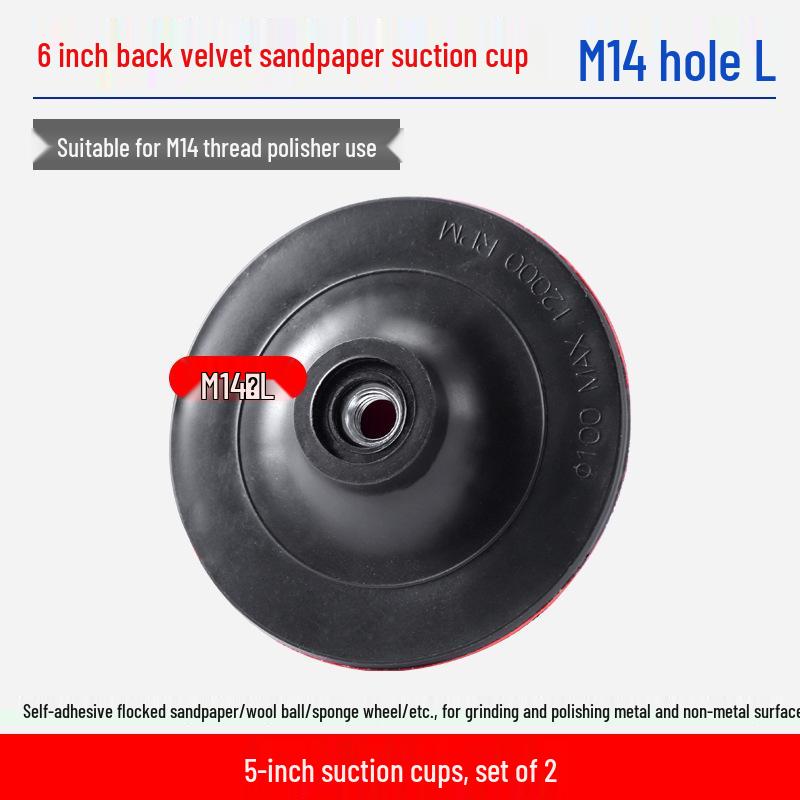 Sanding Artifact: Flocking Sandpaper Suction Cup for Angle Grinders – Self-Adhesive Disc for Woodworking and Wall Polishing.