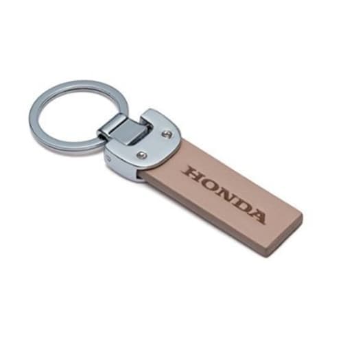Honda Leather Key Ring Beige Size 0SYTN-T93-CF