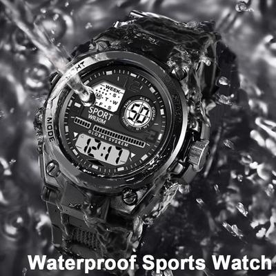Men's Sports Watches 30M Waterproof Multifunction Clock Outdoor Military Digital Watch Smart Electronic Wristwatch for Man Kids