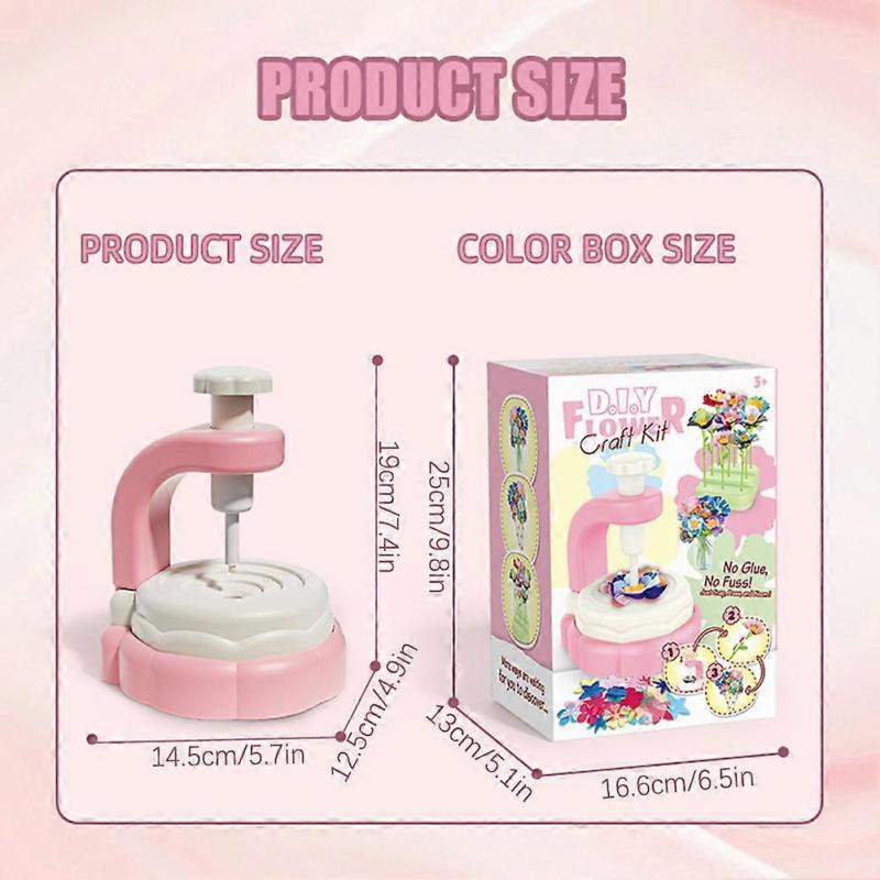 Fabric Flower Bouquets Craft Kits Kids Toys Hand-made Flower Bouquet Toy Kit for Classroom Learning