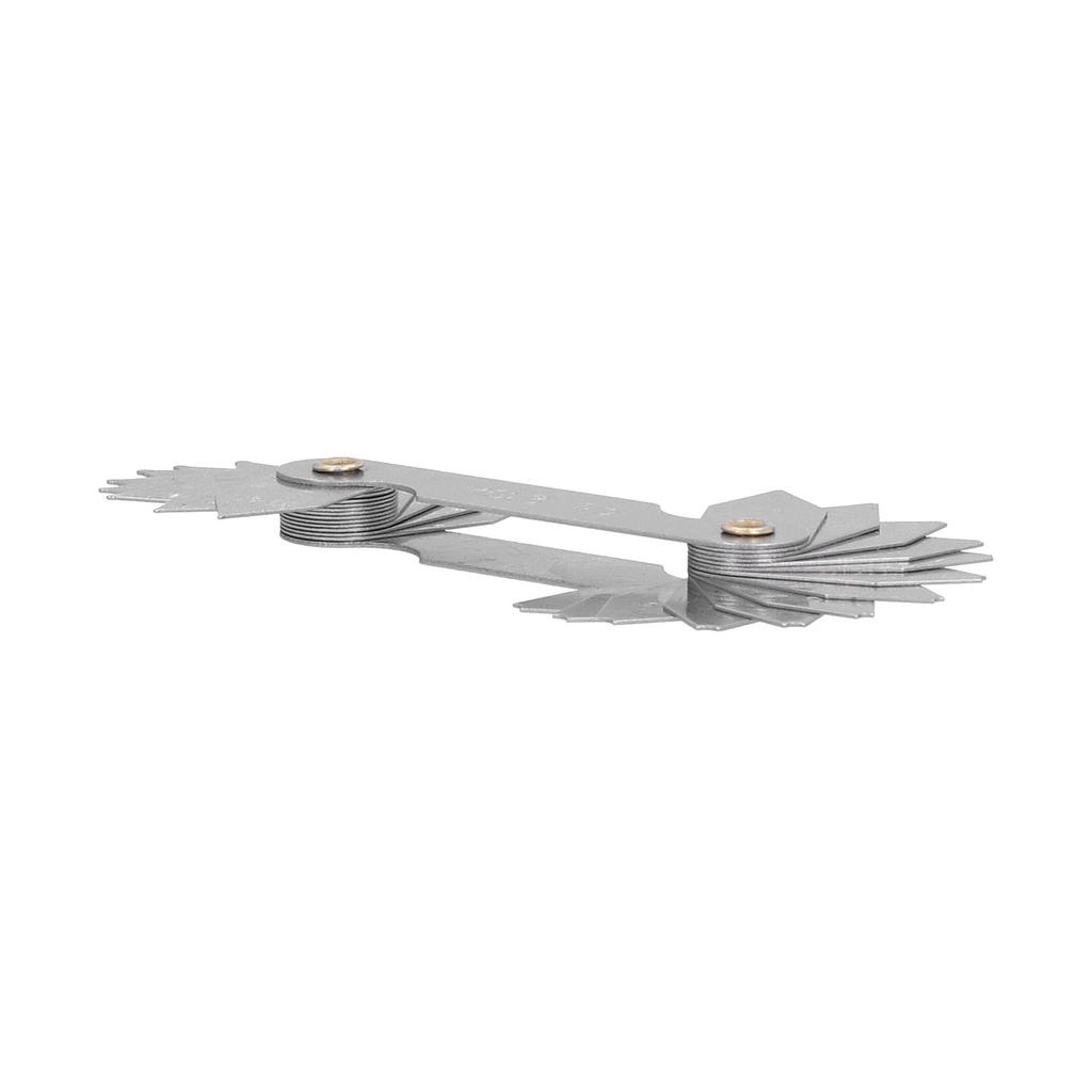 Screw Thread Pitch Gauge Metric Inch Integral Blade Measuring Tool Hardware R0.3?1.5mm