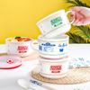 Japanese Ceramic Ramen Bowl Set: Includes Lid, Handle Bowl, Spoon, Chopsticks, and Gift Box - Perfect for Home, Dorm, and Lunch.