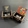 Wooden Music Box Cute Anime Hand Cranked Home Decoration Ornaments Carved Musical Boxes Kids Toys Boy Girl Birthday Gif
