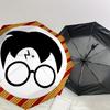 1PC Harry Potter Glasses Umbrella-8-Rib Reinforced, Automatic Open, Lightweight & Durable, Cute Fashion Accessory for Outdoor, D2710