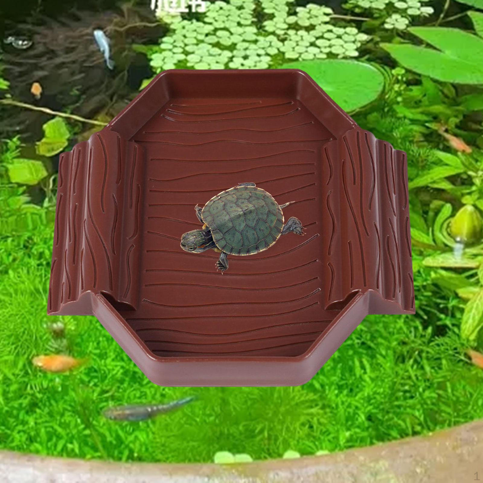 

Aquarium Decoration for Tortoise And Gecko with Water Bowl Dark Red