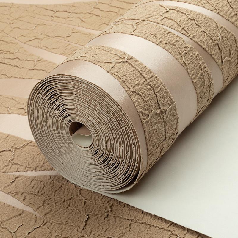 Wavy Stripe Wallpaper Thickened Deer Skin Velvet for Bedroom Living Room TV Wall Background Wallpaper Papel De Parede