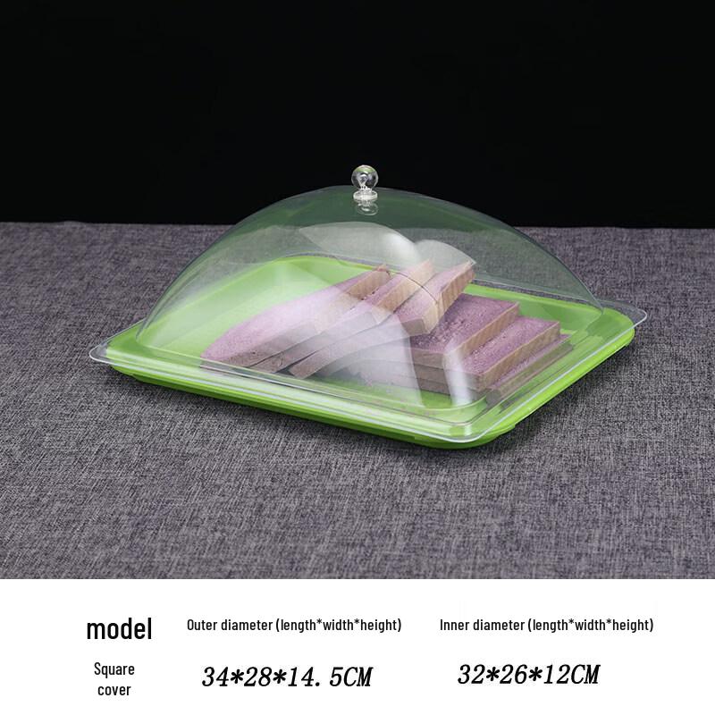 Transparent Rectangular Food & Dust Cover