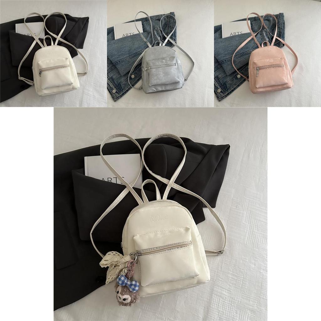 Retro Style Ladies Backpack With Special Fabric And Seam Detailing For Travel And School