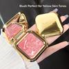 Single Matte Blush Palette for Women Subtle, Low Saturation Purple Matte Finish, Highlighting and Enlarging Shade, Satin Finish