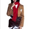 Attack On Titan Eren & Mikasa Survey Corps Cosplay Costume Set for Men & Women