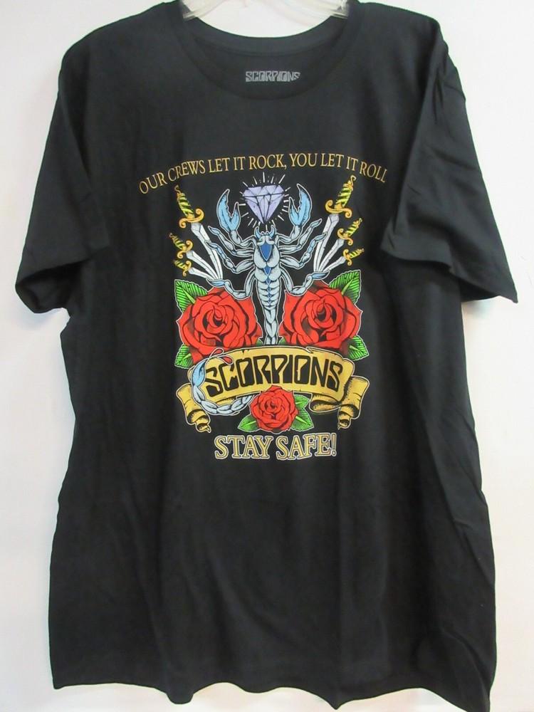 SCORPIONS OFFICIAL MERCH CREWS ROCK 2018 BAND CONCERT MUSIC 2XL / XXL Unisex T-Shirt L
