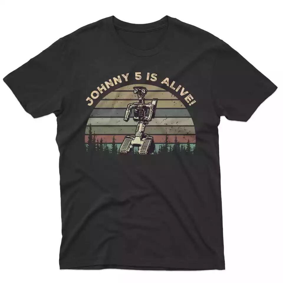 Johnny 5 Is Alive Vintage Movie Shirt, Unisex Gift For All Fans S-3XL Unisex T-Shirt XL