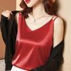 Women's Double Strap Satin Camisole Tank – Stylish Sleeveless Top