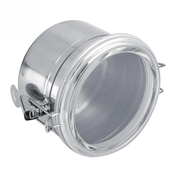 4/5palcová kovová vzduchotěsná dóza na sušené mléko, kávová zrna, čajová dóza s víčkem