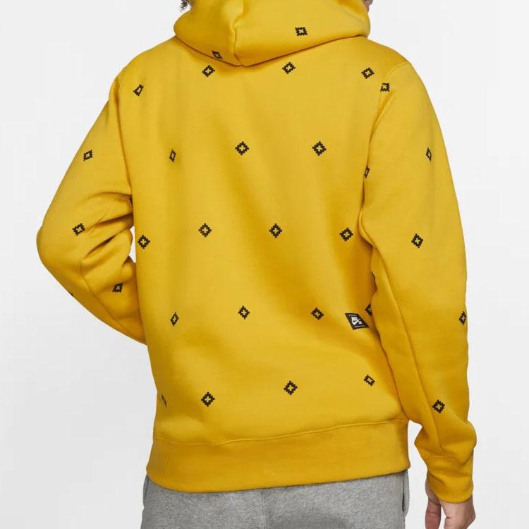 Nike Sb Icon Graphic Fleece Hoodie Skateboarding Men Hoodie Yellow BV0881-743