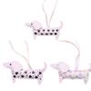 Porte-clés Teckel en Cuir PU Élégant Charm Animal à la Mode Pour Femmes Filles Accessoires de Sac à Main Tendance