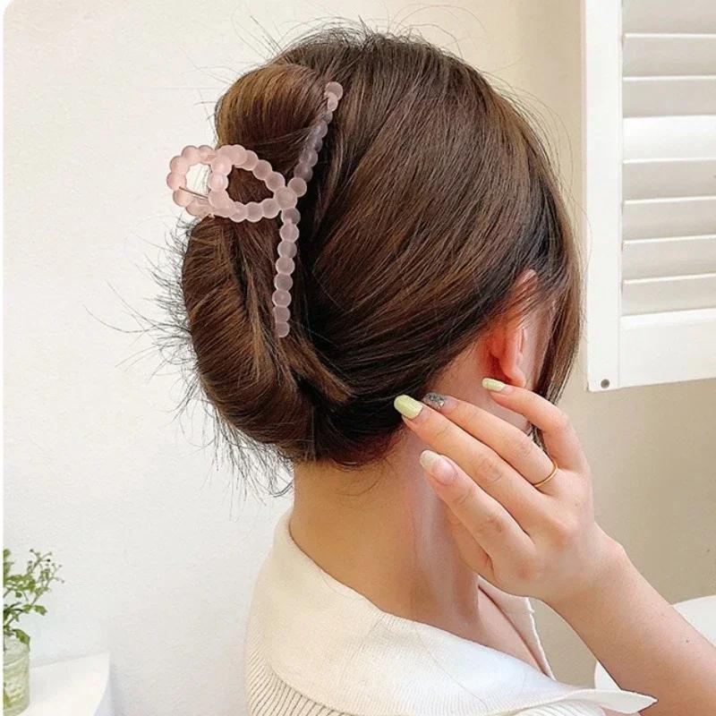 Transparent Hair Clip Claws for Women Girls Summer Sweet Crab Hair Barrettes Hairpins Headwear Party Hair Accessories Hairpins