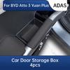For BYD Atto 3 Yuan Plus ADAS Smart Driving Edition Car Door Handle Storage Box Leather Organizer Tray Interior Accessories