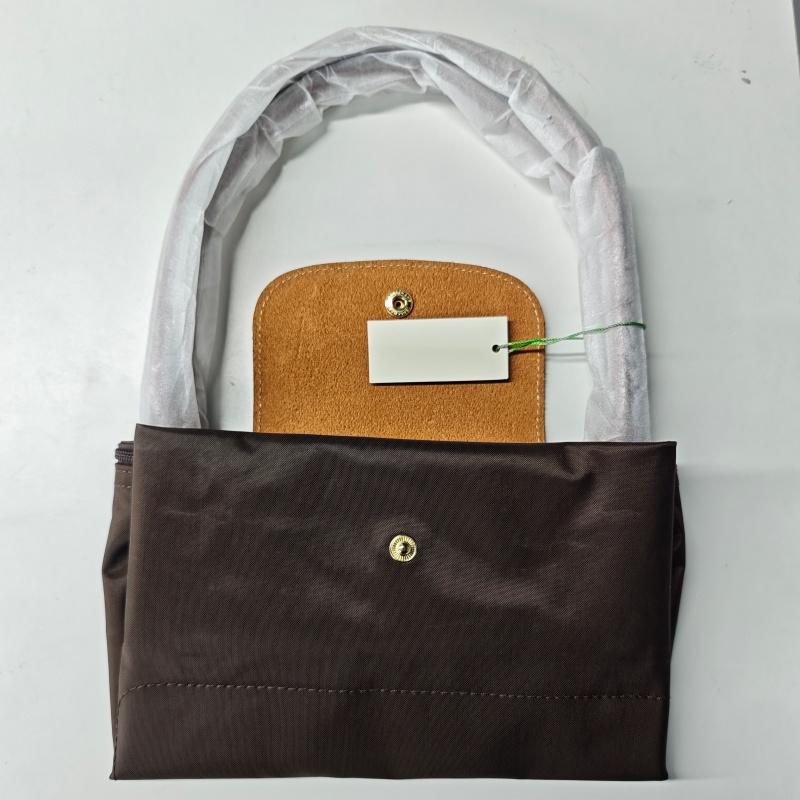 31cm Women Y2K Style Foldable Hobo Bag Eco-friendly Nylon Lightweight Tote Bag Classic Embroidered Design Nylon Travel Handbag Spacious Tote