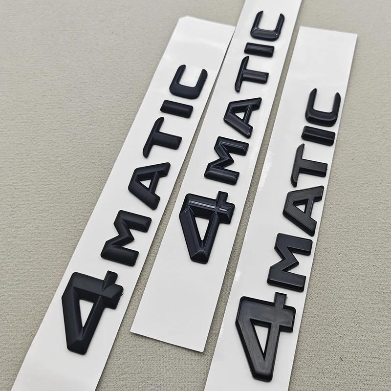 3D ABS Chrome Car Letters 4MATIC 4 MATIC Rear Trunk Badge Emblem For Mercedes Benz C E G S GLC GLS Class AMG Sticker Accessories QJ1
