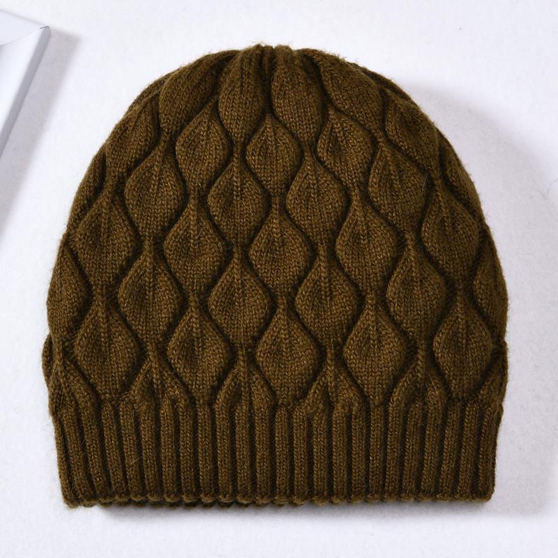 Jxwatcher Women Winter Hat Real Fur Pompom Angora Knitted Wool Beanie Fashion Casual Outdoor Thick Ladies Warm Fur Ball Hats New