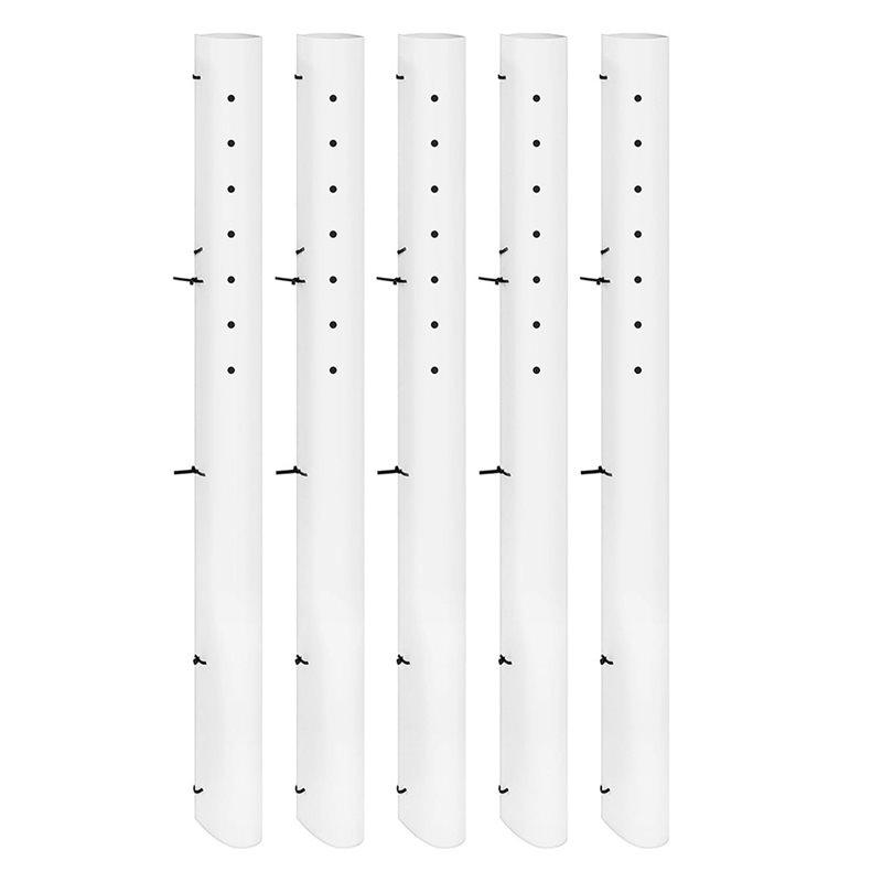 

ABUL-Tree Seedling Sapling Grow Tube 48 Inch Vented Seedling Protectors Split Tree Grow Protector With Releasable Zip Ties белый