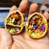 20Pcs Electroplated Mini Flat Folding Hinges Handmade Hardware for Jewelry Box Cabinet Doll House Furniture Decor