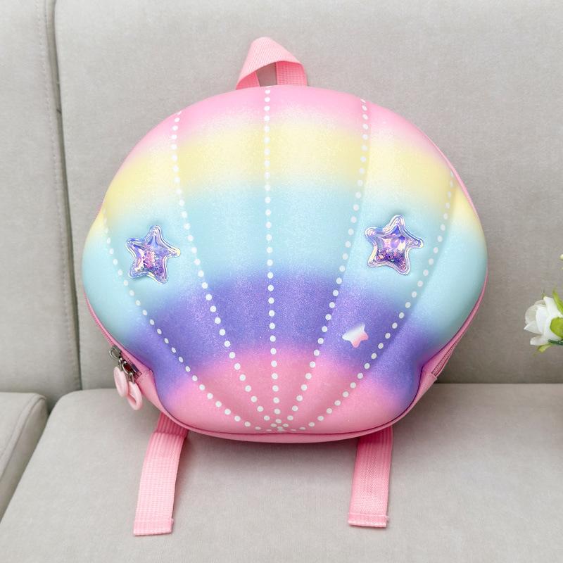 

School bag cartoon shell modeling bag cute foreign style small school bag eggshell backpack рожевий