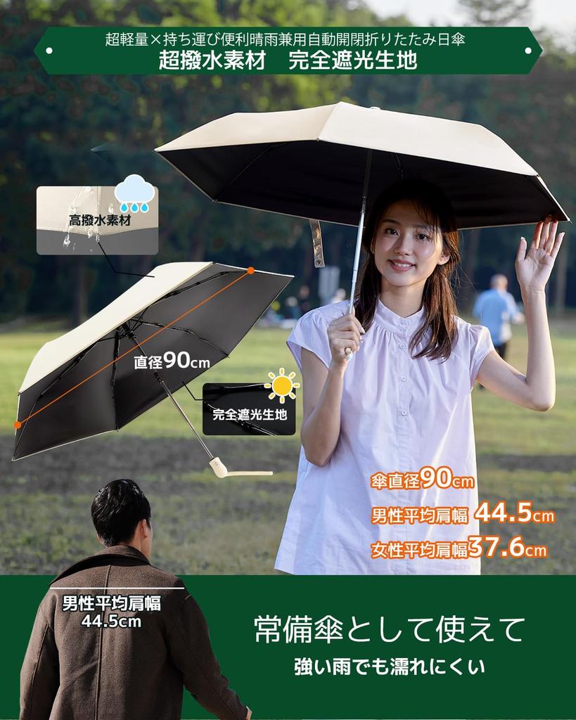 Konciwa 199g Folding Parasol with UV Protection and Light Automatic Full Suitable for Sun and Folding Parasol for Women and UV Windproof and Perfect