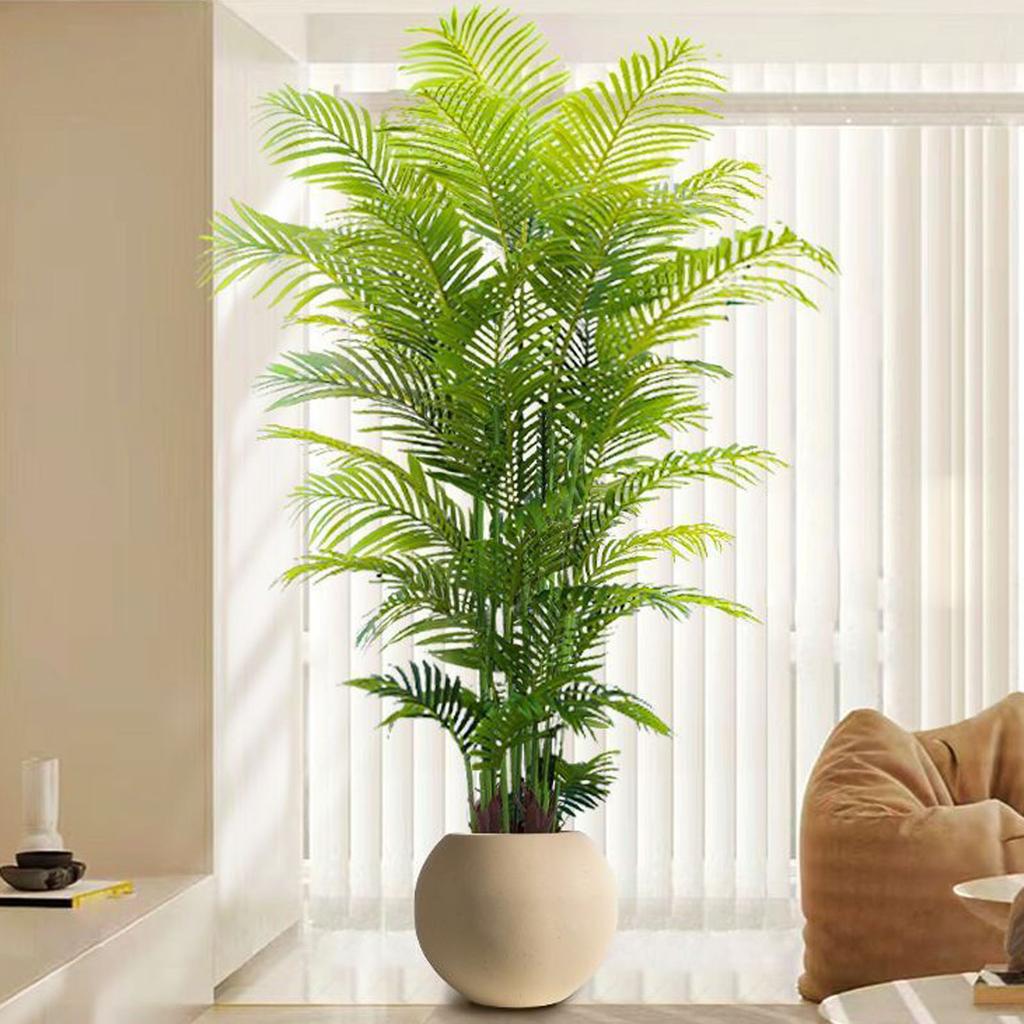 Light Luxury Floor-Standing Artificial Chrysalidocarpus Indicus - High-End Green Plant, Indoor Living Room Artificial Flower Tree Decor