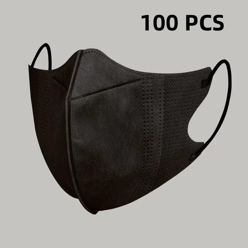 10/100Pcs 3D Protective Masks Efficient Protection Breathable Fashion Protective Masks Fashionable Face Masks Disposable Masks