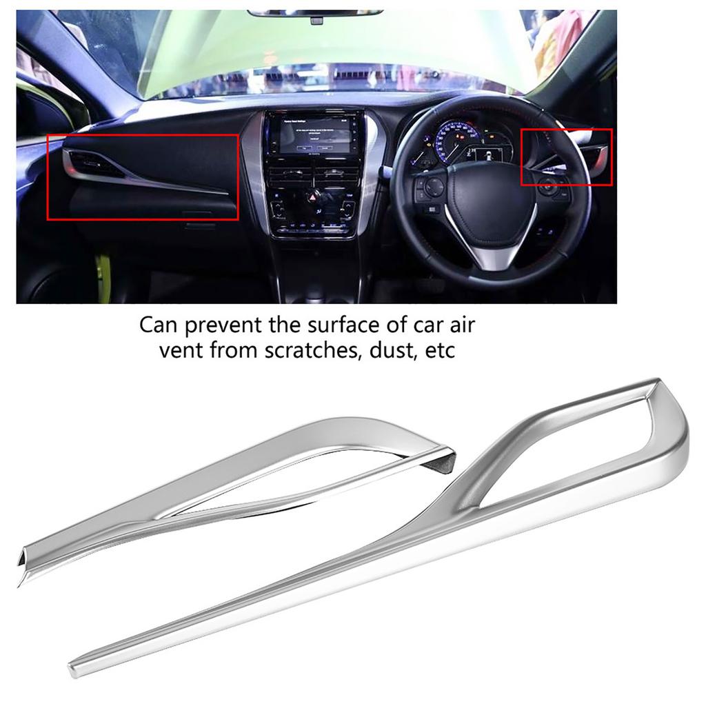 2pcs Interior Front Air Vent Outlet Cover Trim for Yaris VIOS (XP150) 2019?2021 (#1)