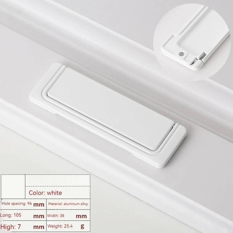 Flat Hidden Aluminum Alloy Cabinet Drawer Handle Minimalist Wardrobe Cupboard Pull Durable Modern Home Decor
