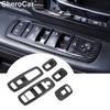 5pcs Black Carbon Fiber Window Lift Switch Cover Trim for Dodge Ram 1500 2018-21