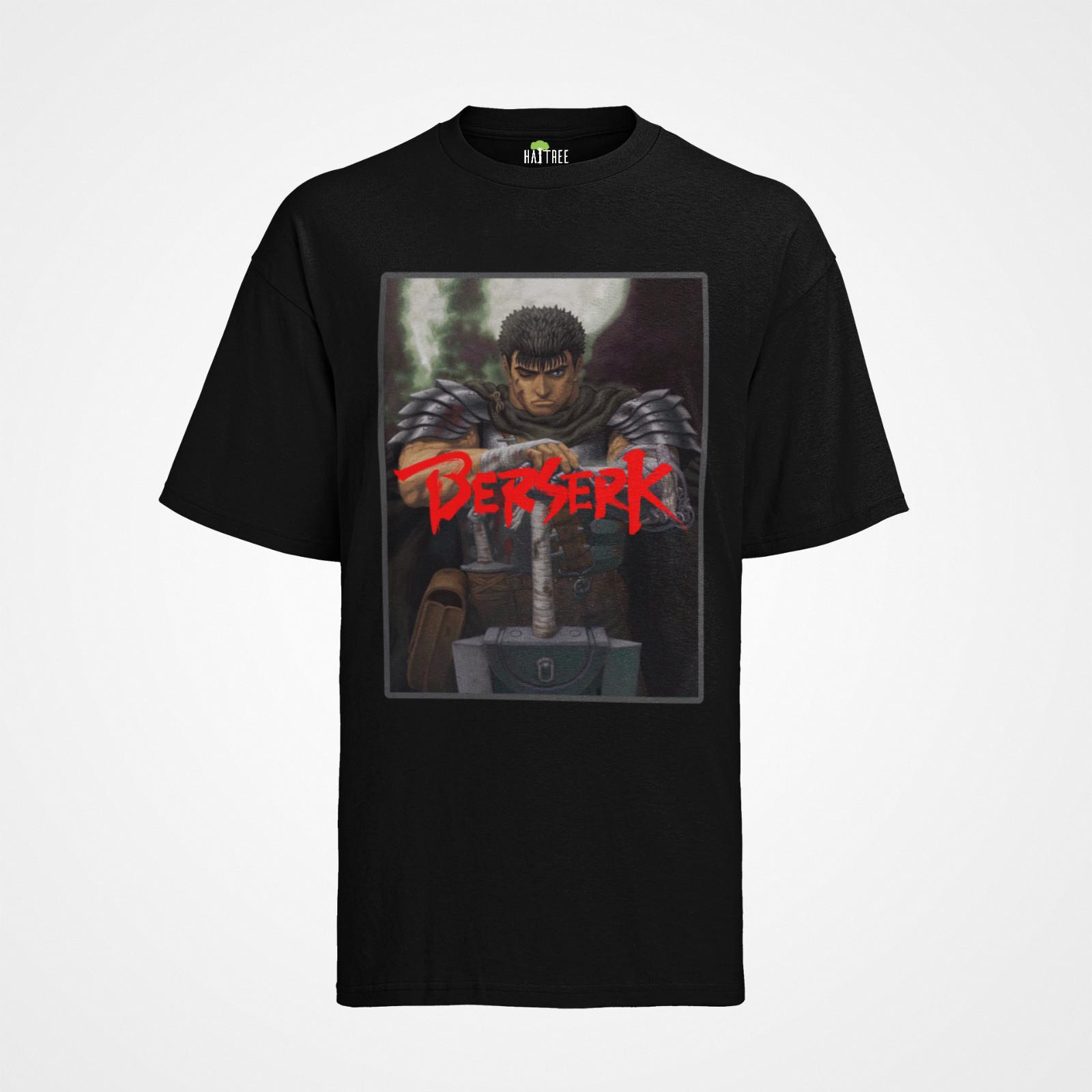 Bild Krieger Berserk Logo Guts Warrior Manga Anime Herren T-Shirt Mens Womens Tees Top Herren Otaku 2XL