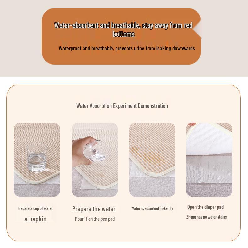 Waterproof Washable Cotton Baby Diaper & Menstrual Pad - Leakproof, Breathable, Reusable, and Incontinence-friendly.