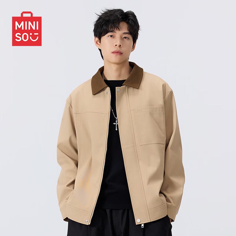 MINISO Men's Retro Detroit Workwear Jacket