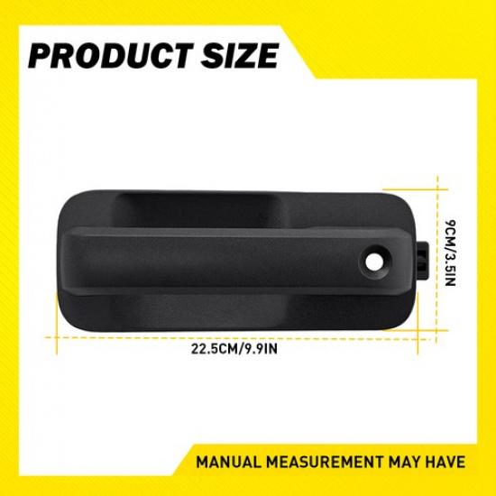 Fit 2015- Ford F-150 XLT Front Outside Door Handle Driver Side Smooth Black