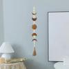 Home Decoration Boho Celestial Ornament Garland Wood Moon Phase Wood Bead Wall Hanging