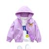 Girls' Coat: A Thin And Fashionable Hoodie For Children