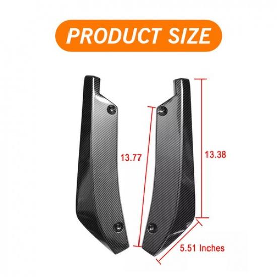 Carbon Fiber Rear Bumper Lip Diffuser Splitter Canard Protector CAR Accessories