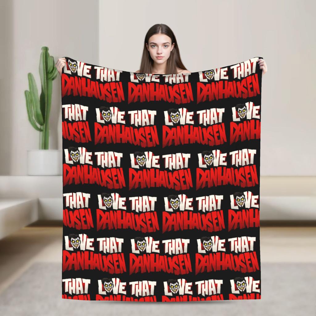 Danhausen Very Nice Very Evil Blanket Flannel Autumn  Multifunction Lightweight Throw Blanket for Bedding Bedroom Rug Piece