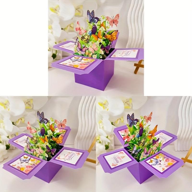 Handmade 3D Butterfly Pop-up Greeting Card